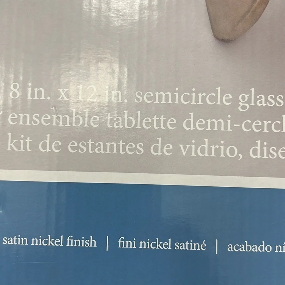 Nib Shelf Made Semicircle Glass Shelf Kit - Picture 2 of 2